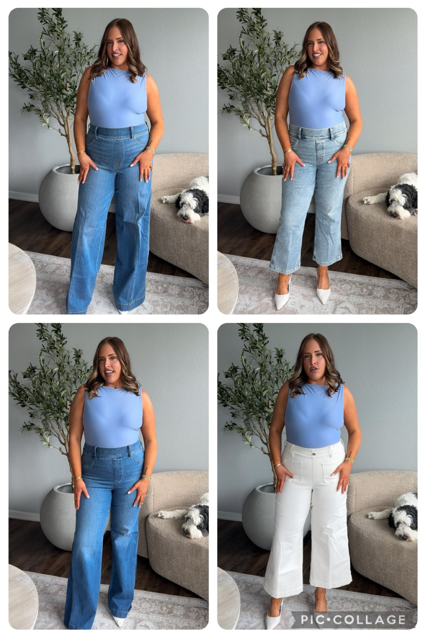 Seamed Front Wide Leg Jeans, … curated on LTK