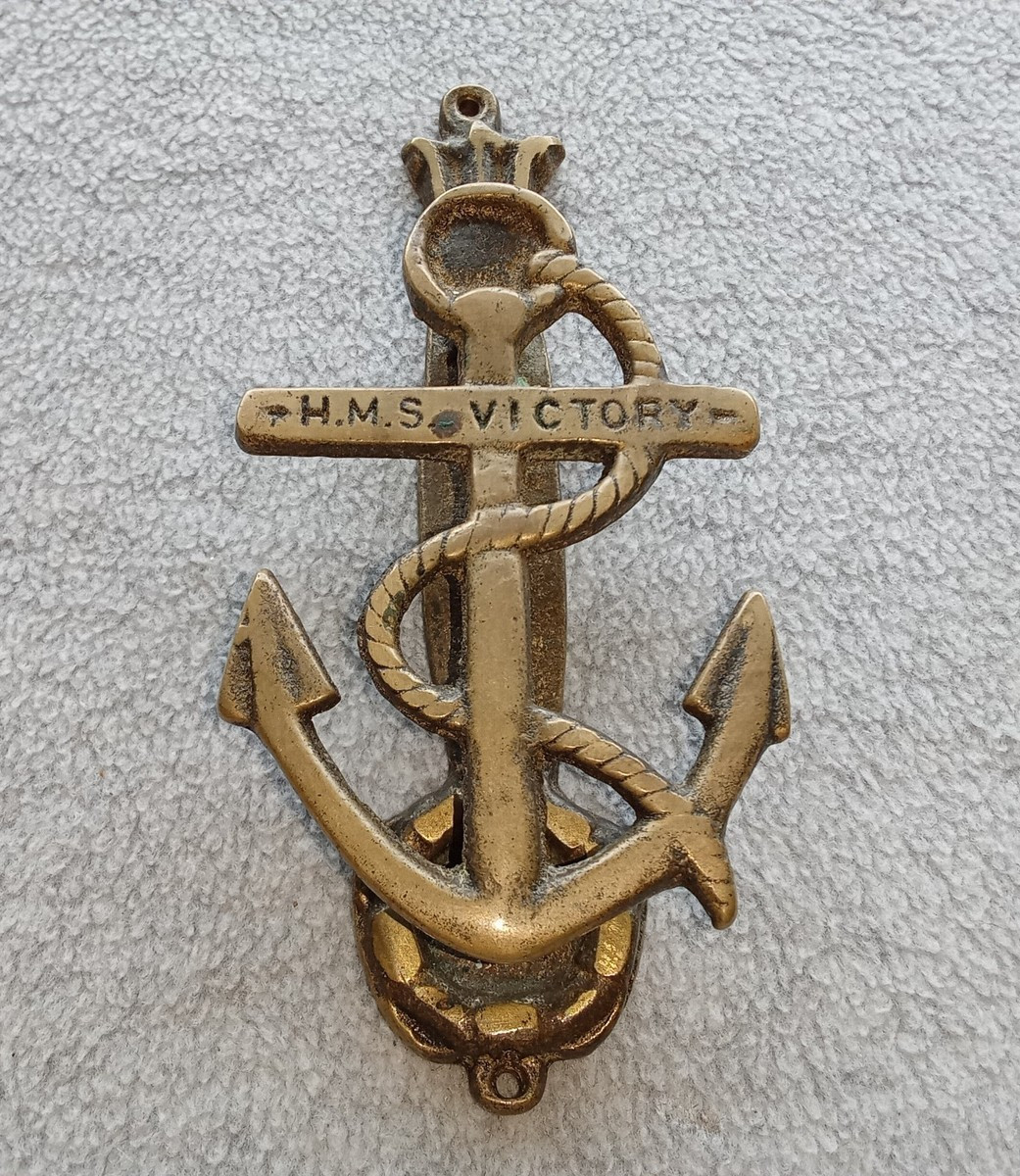 Vintage HMS Victory Ships Door Knocker Solid Brass Nautical Victorian | eBay US