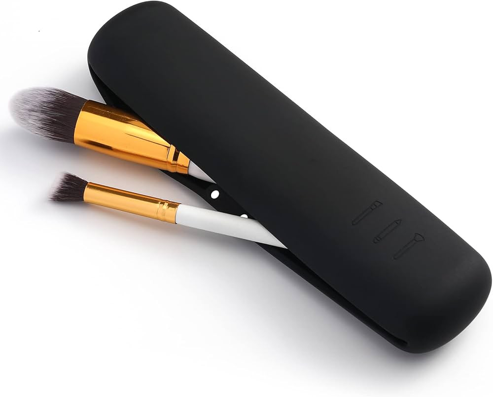 CORNERIA Travel Makeup Brush Holder, Portable Silicone Makeup Brush Case Eco-Friendly for Busines... | Amazon (US)