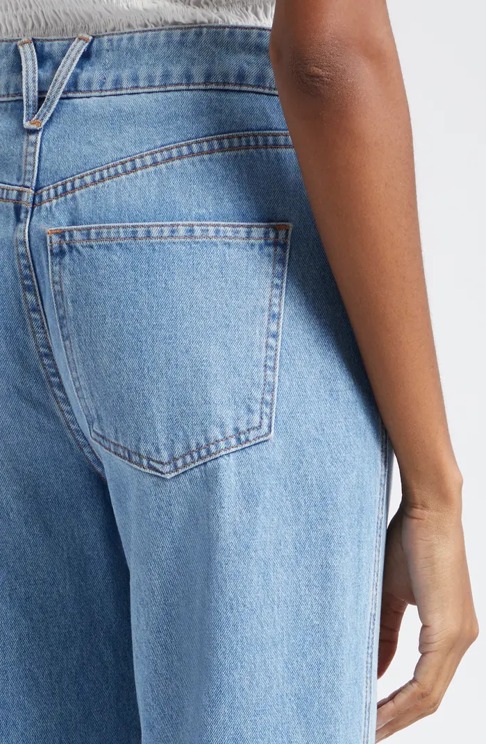 Dylan Cuffed High Waist Relaxed Straight Leg Jeans | Nordstrom