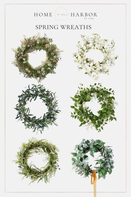Spring wreaths I am loving from Target, Pottery Barn, Crate & Barrel and McGee & Co. 

#spring #wreaths #greenery #decor

#LTKSeasonal #LTKFind #LTKhome