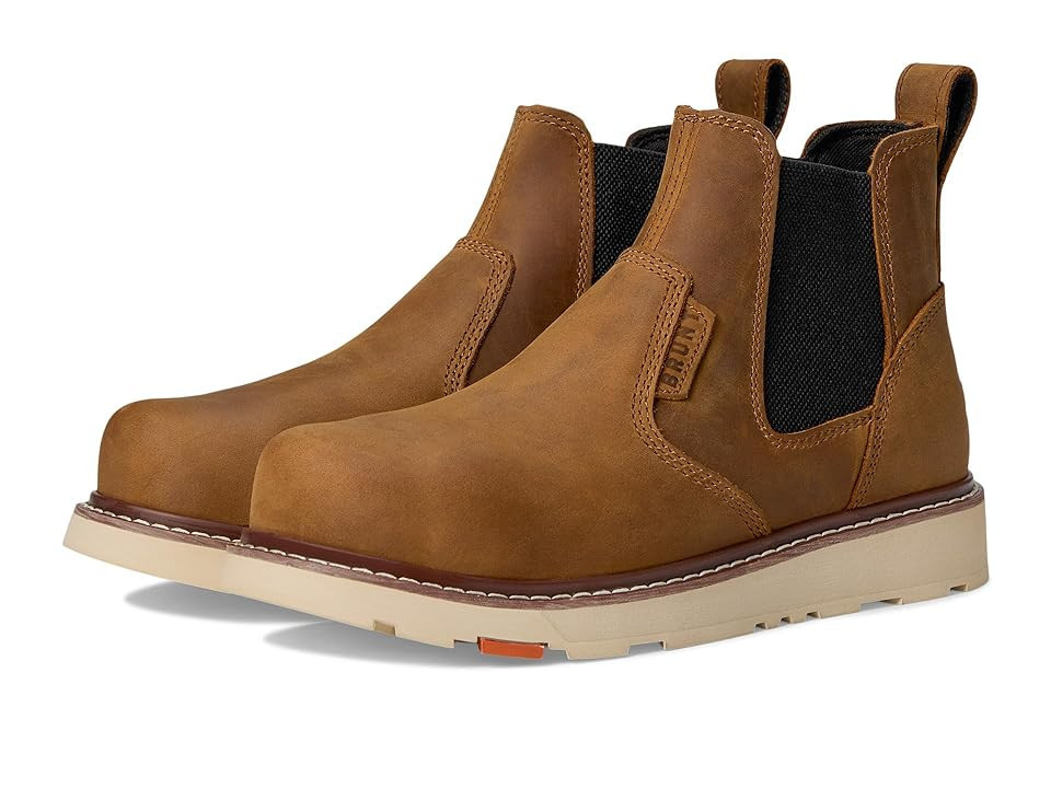 BRUNT The Ohman Comp Toe Men's Work Boots Brown : 9.5 M, Leather/Rubber | Zappos