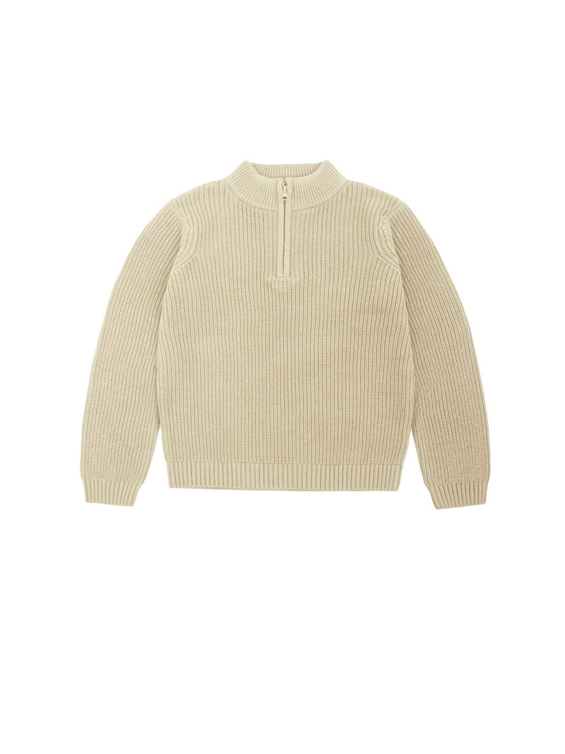 Wonder Nation Toddler Boys Quarter Zip Sweater, Sizes 12M-5T | Walmart (US)