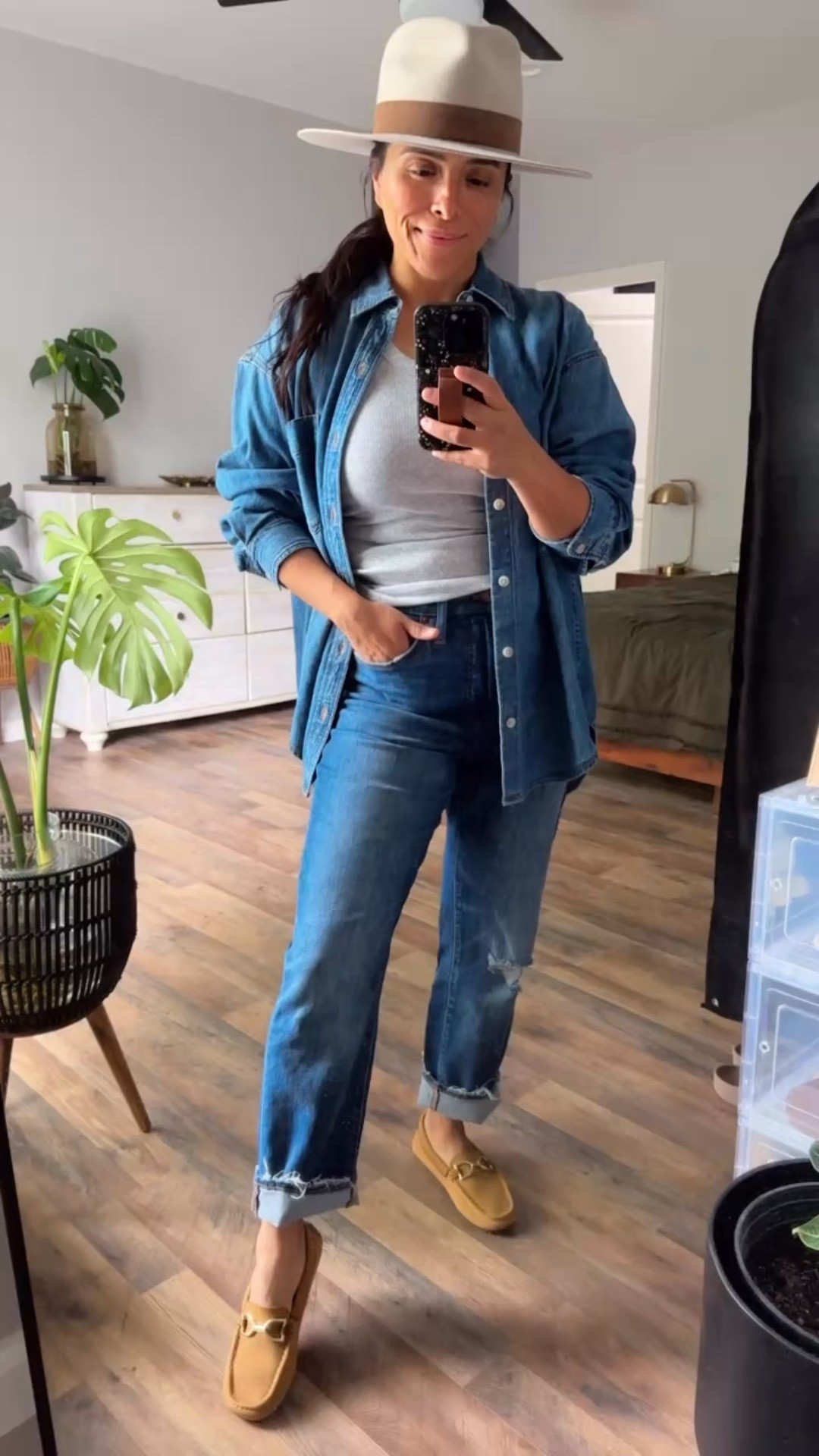 @rothys loafers. The best  ever! 
@Aritzia the 80’s comfy denim shirt; I own it in 5 shades…it’s THAT good. 🙌🏽

#LTKMothersDay #LTKPetite #LTKMidsize