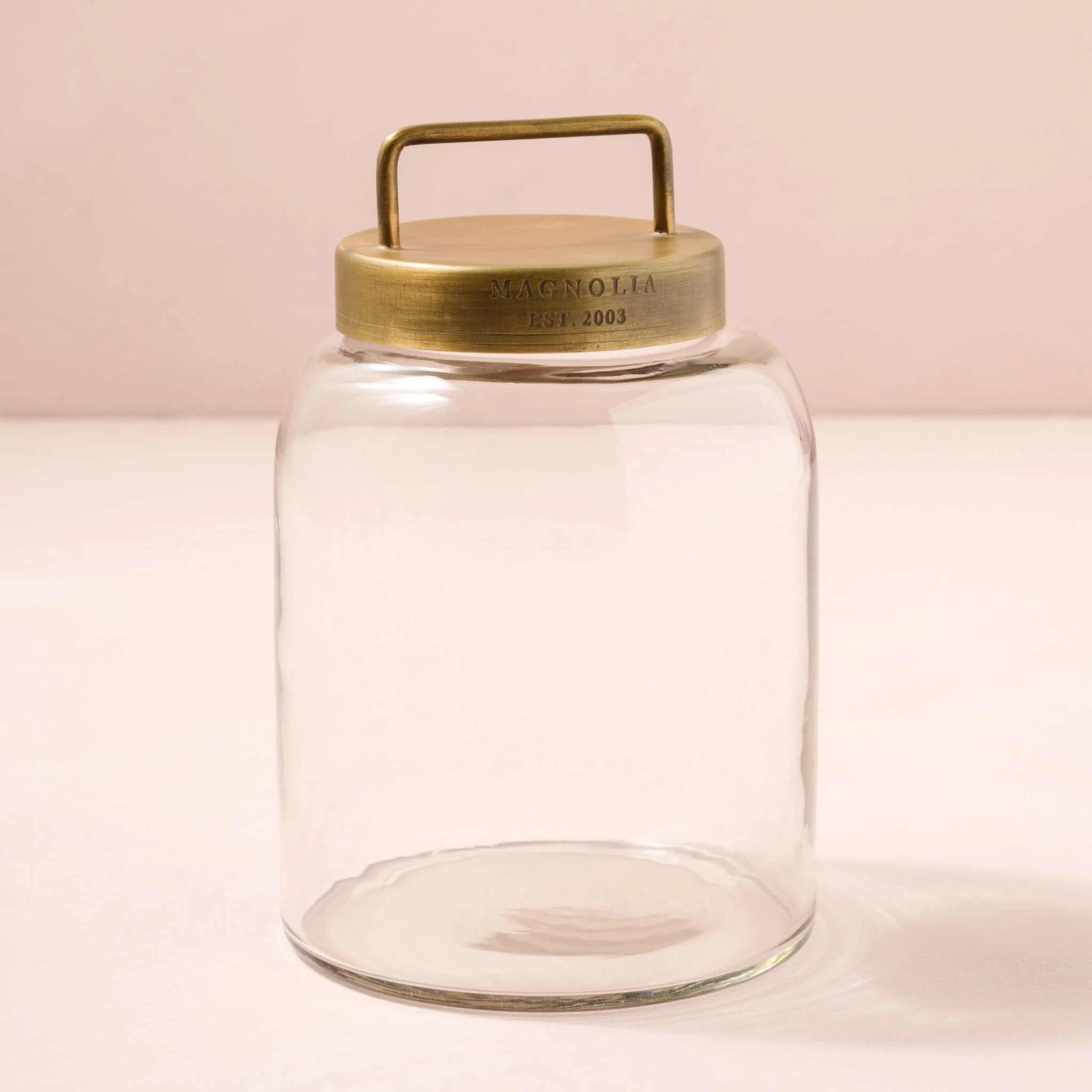 Antique Brass and Glass Canister | Magnolia