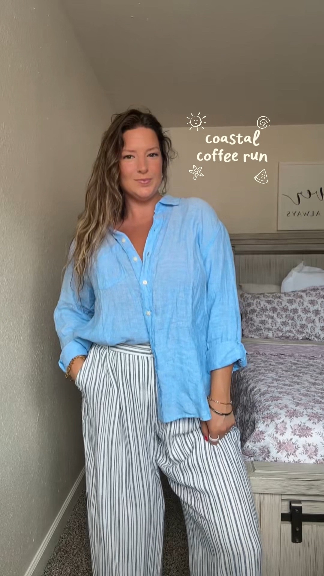 These linen curve love trousers from @abercrombie are SO versatile and easy to style. From coffee runs to a July 4th bbq, one of my fave pieces!

#LTKootd #LTKMidsize #LTKSaleAlert