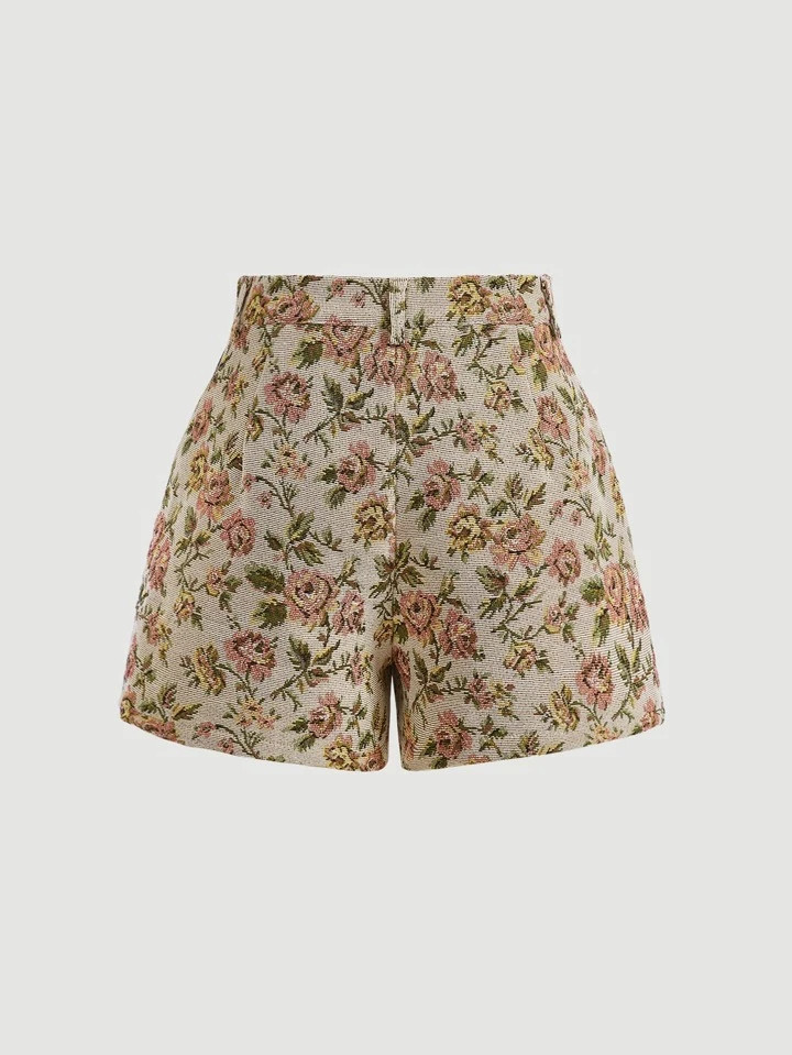 SHEIN MOD Floral Print Shorts | SHEIN