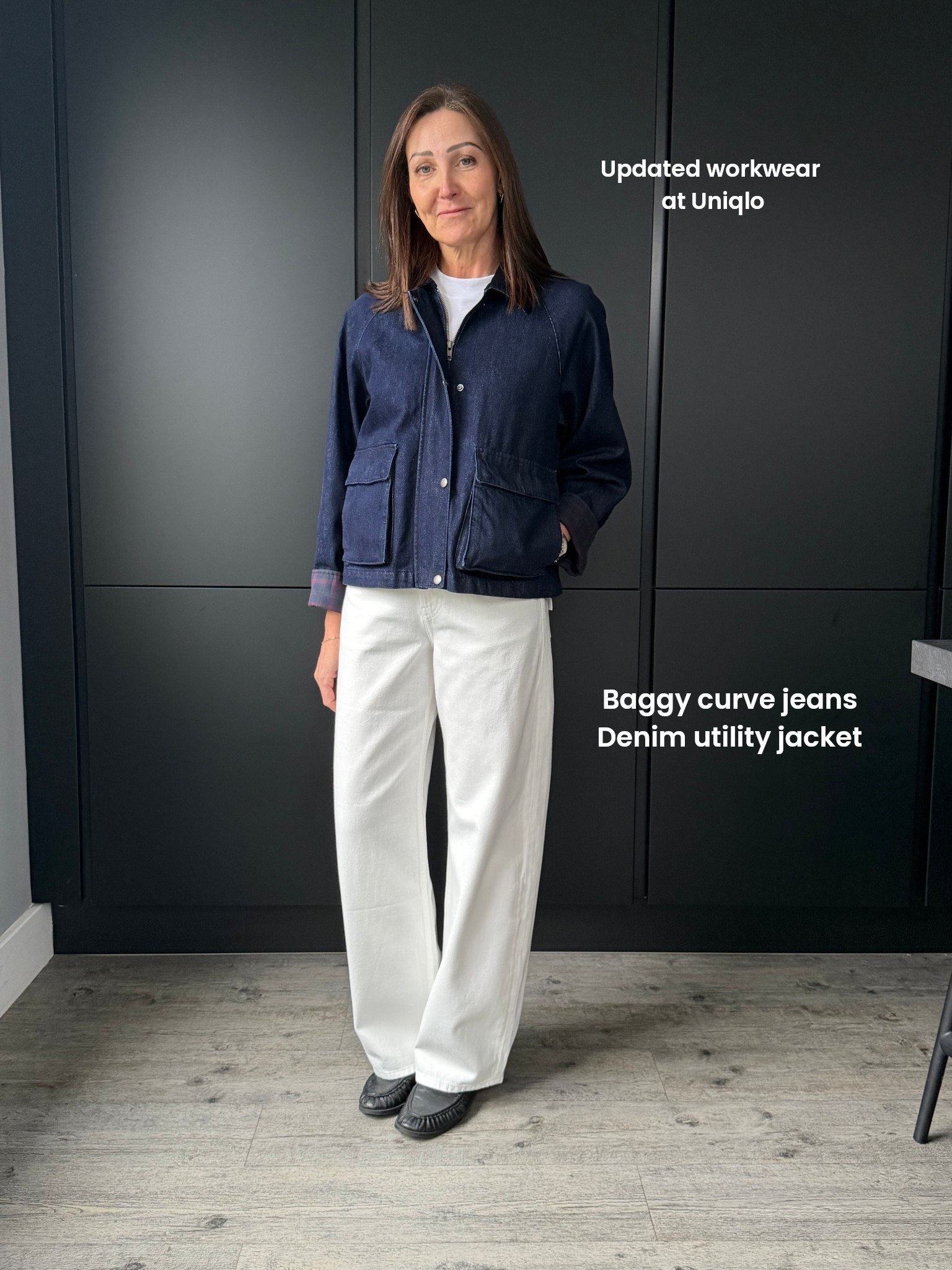 Denim looks to update your work wardrobe at Uniqlo. Soft, comfy denim with a modern curve shape and a denim utility jacket to add contrast. I’m in a M jacket and 25/31 jeans x

#LTKover50style #LTKworkwear #LTKuk