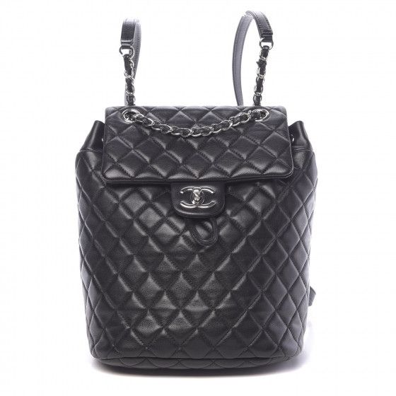 Lambskin Quilted Small Urban Spirit Backpack Black | Fashionphile