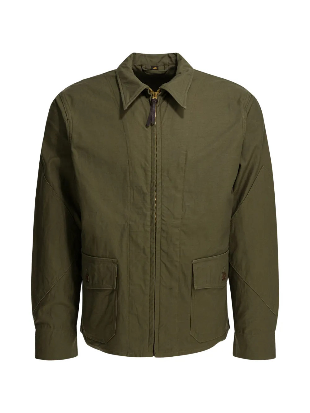 Buzz Ricksons zip-up flap-pocket shirt jacket - Green | Farfetch Global