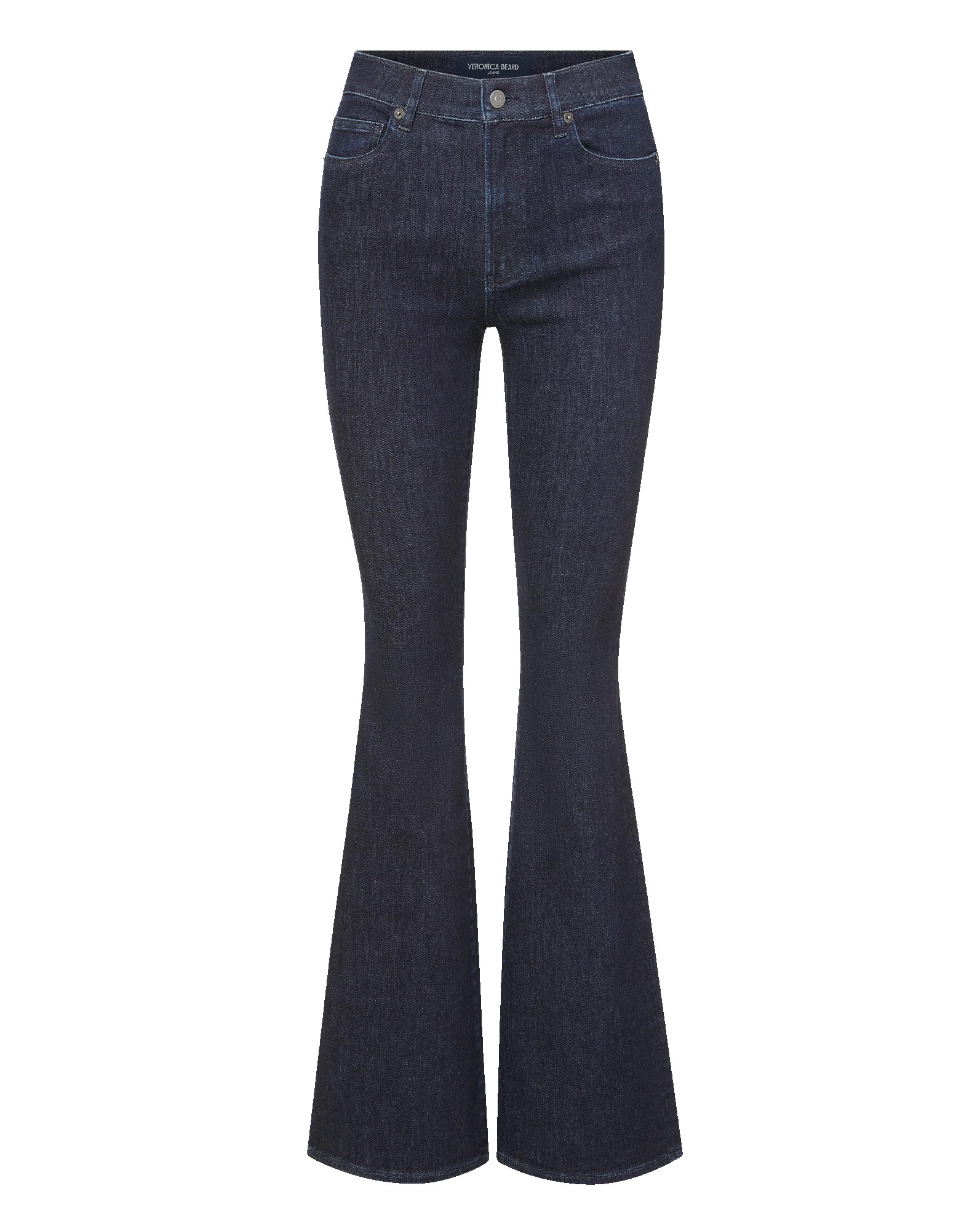 Beverly Skinny-Flare Jean in Dark Wash Indigo Rinse | Veronica Beard | Veronica Beard