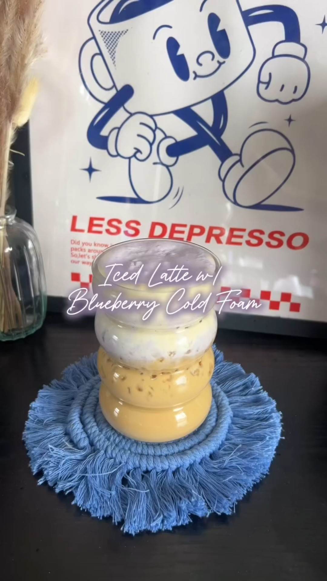 Blueberry is definitely the flavor of the spring so stay on trend with this iced latte with blueberry cold foam 🫐💜

•bianco doppio @Nespresso 
•sweet cream creamer @Chobani 
•heavy cream
•homemade blueberry syrup (recipe is posted on my page)

✨I’m Meg, the Iced Coffee Connoisseur! I’m bringing you all things coffee — including fun at home recipes & honest reviews of coffee shops all across NJ✨

#icedcoffeeconnoisseurs #athomecoffee #coffeeinspo #coffeerecipes #athomecafe #nespressorecipes #homemadesyrups #bluberrylatte #springlatte #springlatterecipes #blueberrylatterecipe #athomecoffeerecipes