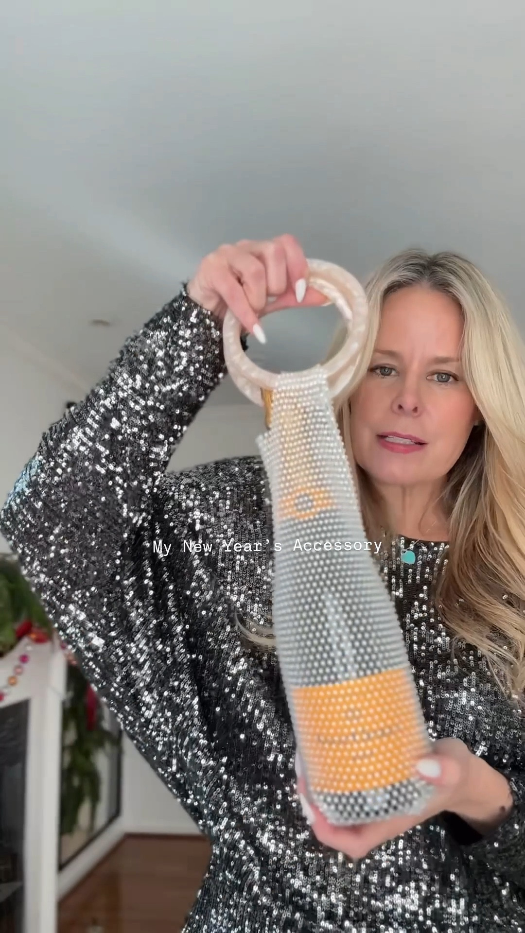 New Year’s accessory > secured ✨
A rhinestone-studded mesh bag that literally holds the champagne 🍾🥂
Because why carry a purse when you can carry the party?


#LTKOver40 #LTKootd #LTKHoliday