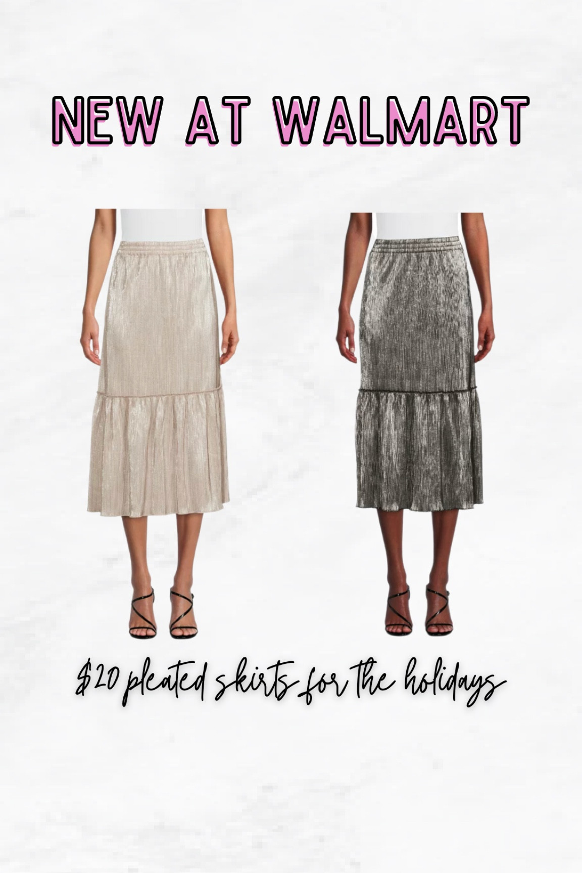 Walmart new arrivals. Holiday looks. Pleated skirts. Time and tru. Affordable holiday outfits

#LTKunder50 #LTKSeasonal #LTKHoliday