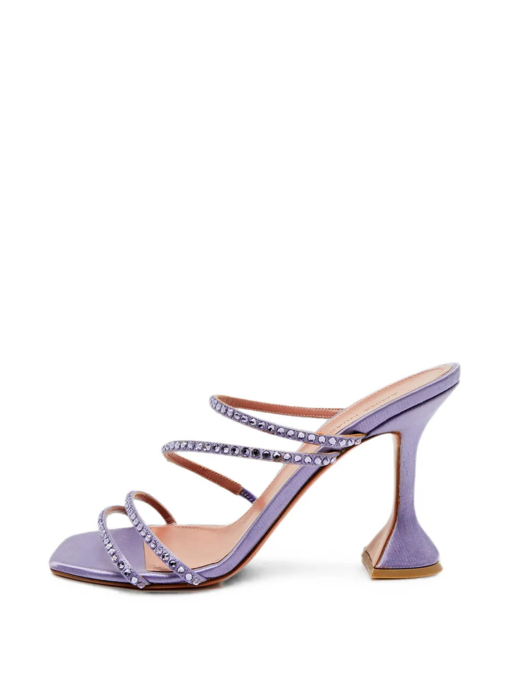 Amina Muaddi Naima crystal-embellished sandals - Purple | Farfetch Global