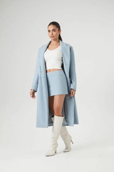 Longline Double-Breasted Coat | Forever 21 (US)