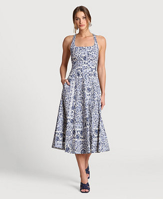 Women's Scoop Neck Midi Dress | Macy's