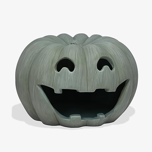 Luminara Sage Jack-o'-Lantern Pumpkin Tealight Holder (10" x 6.75") Dry Brush Resin Halloween Decorations for Holiday Party Home | Amazon (US)