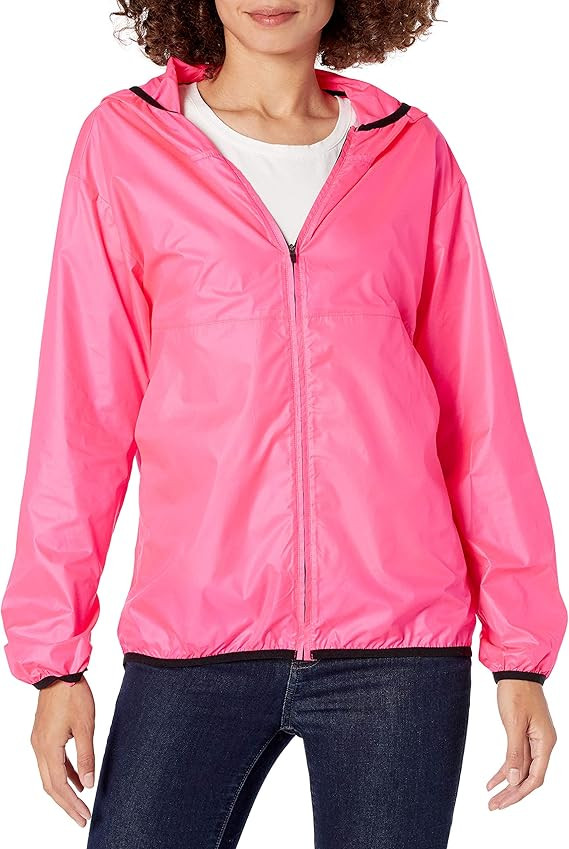Amazon Essentials Women’s Water-Resistant Full-Zip Packable Windbreaker | Amazon (US)