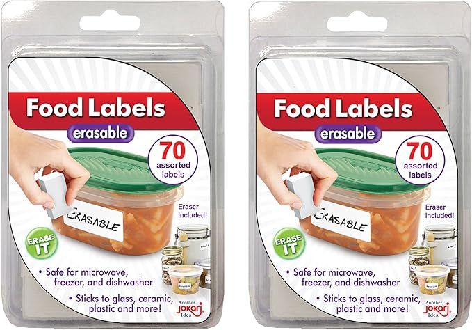Jokari Erasable Food Labels 2 Pack Refill, Reusable, Freezer, Microwave and Dishwasher Safe Kitch... | Amazon (US)