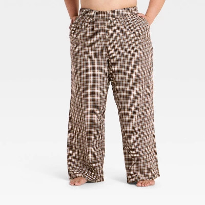 Women's Flannel Pajama Pants - Wild Fable™ Brown 2X | Target