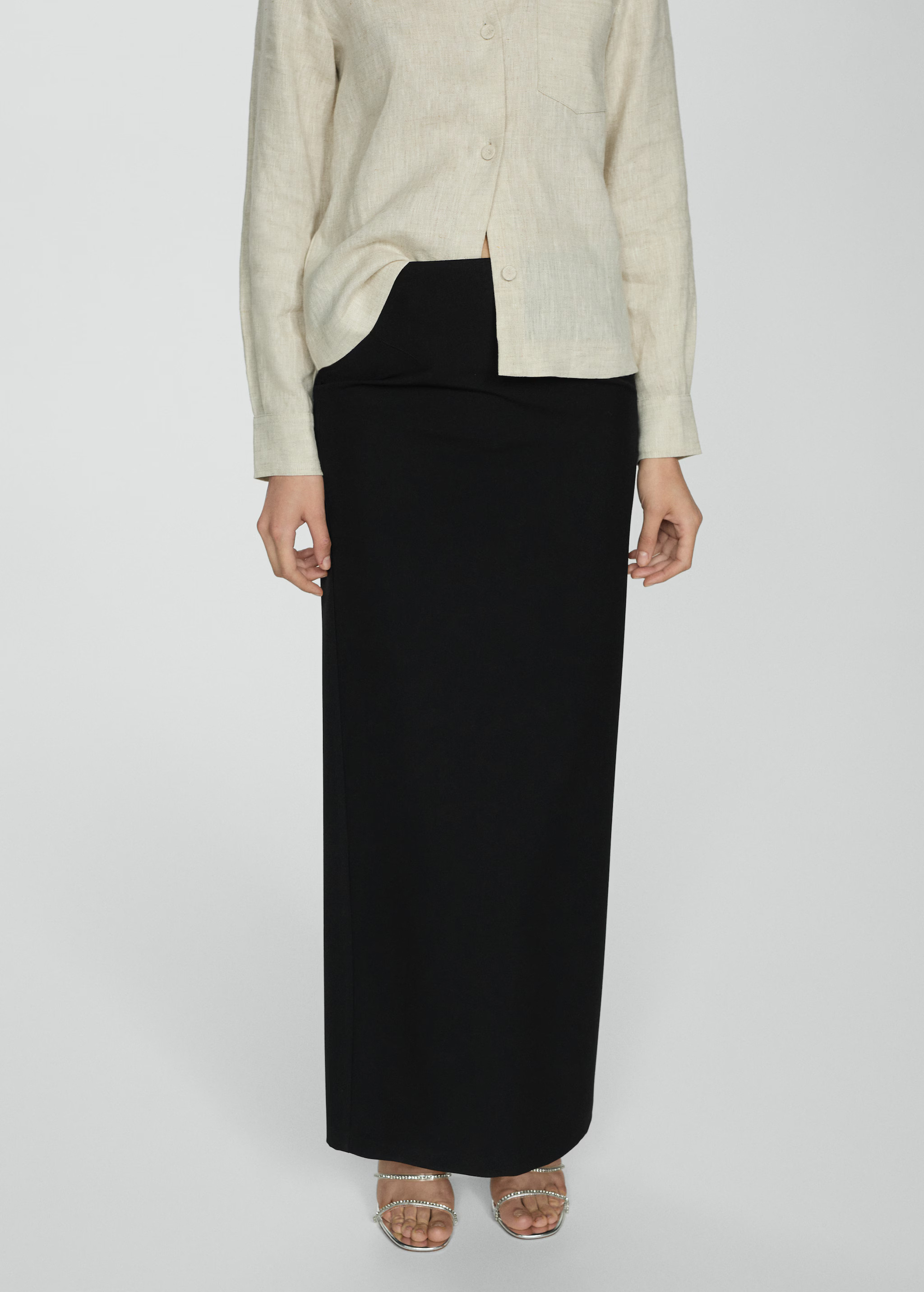 Long pencil skirt - Women | MANGO United Kingdom | MANGO (UK)