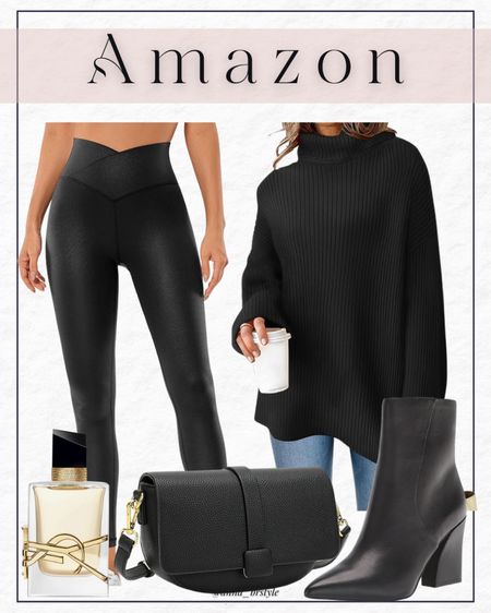 Fall outfit ideas, sweater tunic, faux leather leggings, booties

#LTKfindsunder100 #LTKfindsunder50