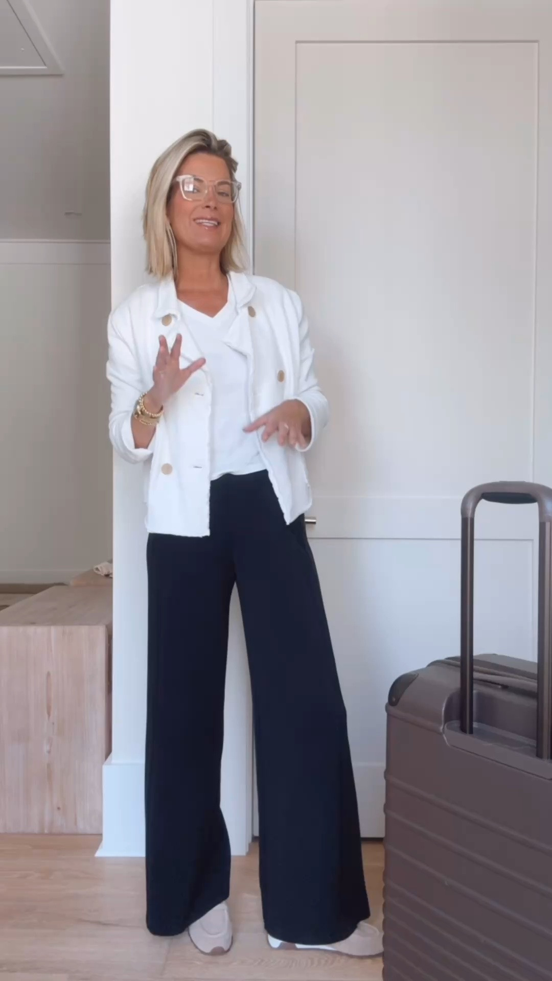 Travel outfit on Sale!! Size down if between on the waist of the pants. I am in xs tall. I am 5’11”. Small tops. The sweatshirt jacket is on a rare sale!

#LTKTravel #LTKTall #LTKSaleAlert