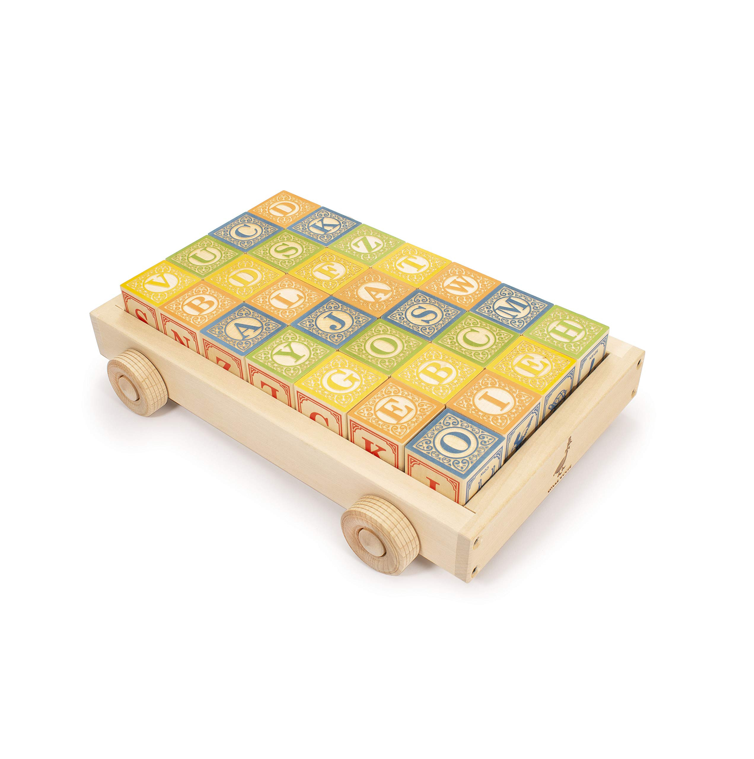 Uncle Goose Classic ABC Blocks with Wagon - Made in The USA | Amazon (US)