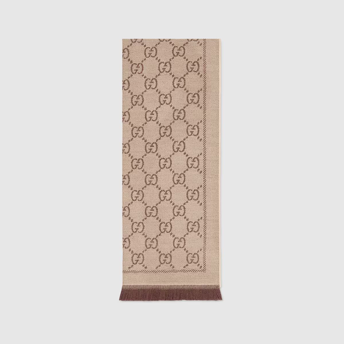 Gucci GG jacquard knitted scarf | Gucci (US)