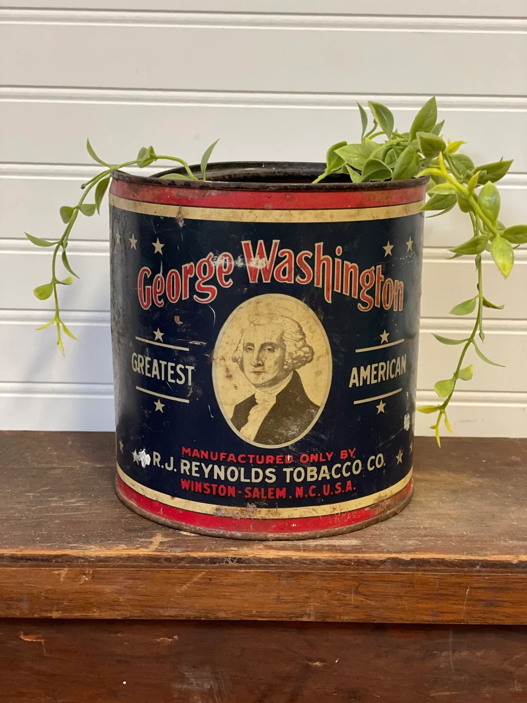 George Washington Cut Plug tin, vintage tobacco tin | Etsy (US)