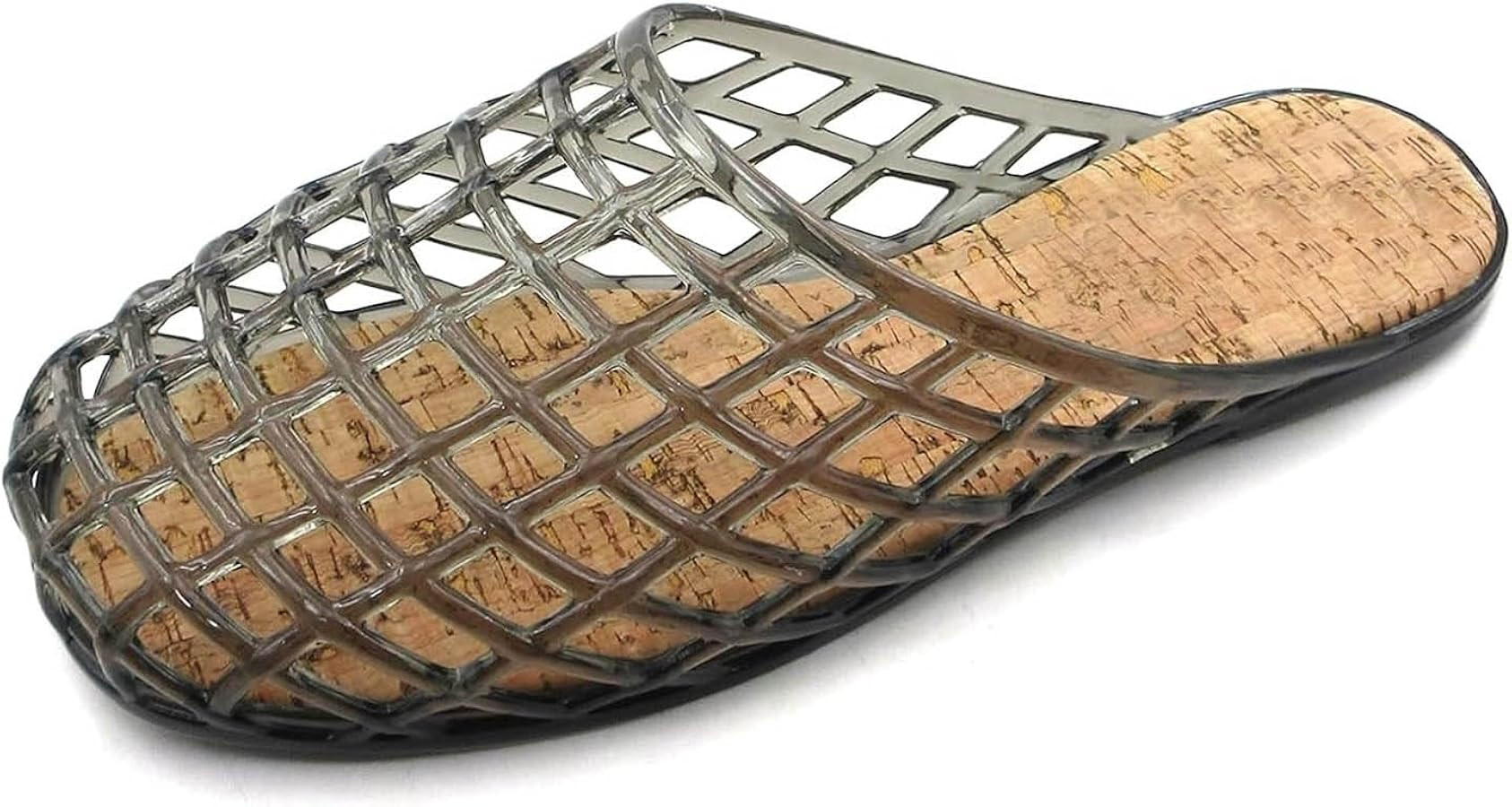 Clear Jelly Sandals for Women Fishnet Jellies Mesh Jelly Mules, Sparkly Mules Hollow Out Water Fl... | Amazon (US)