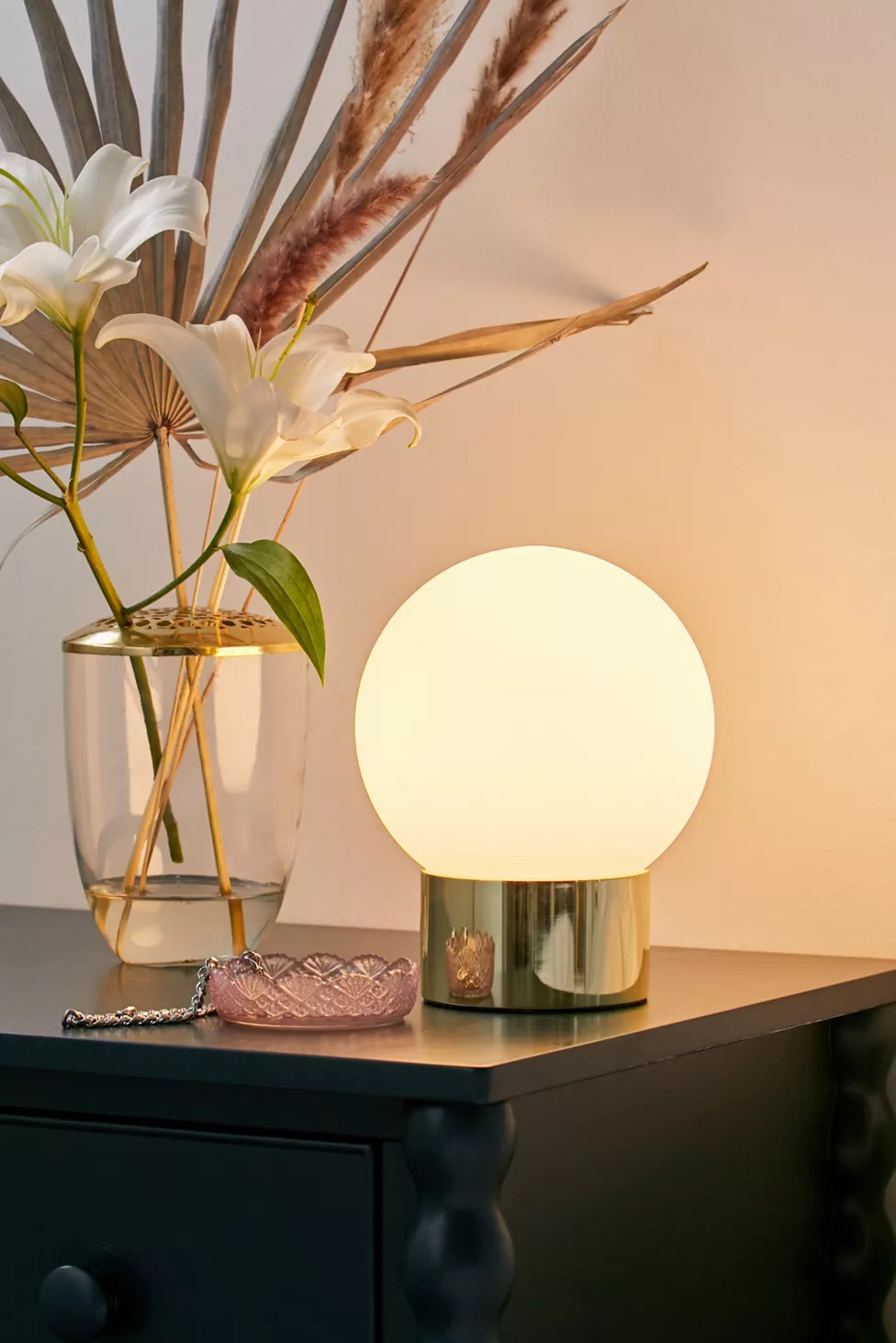 Delia Frosted Globe Table Lamp | Urban Outfitters (US and RoW)
