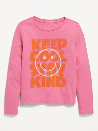 Long-Sleeve Graphic T-Shirt for Girls | Old Navy (US)
