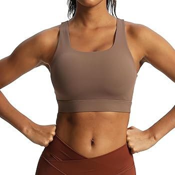 Aoxjox Women's Workout Sports Bras High Impact Fitness Backless Padded Training Gym Khloe Bra Yog... | Amazon (US)