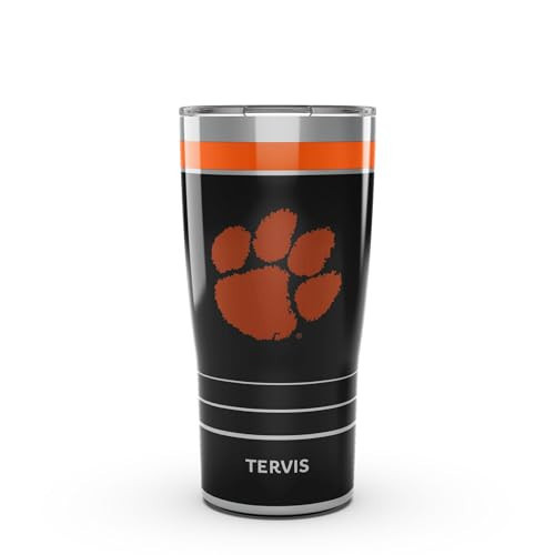 Tervis Traveler Clemson Tigers - Night Game Triple Insulated Tumbler Travel Cup Keeps Drinks Cold & Hot, 20oz, Stainless Steel | Amazon (US)