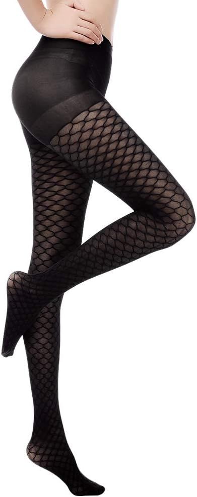 C4N Women's Fishnet Tights Shaping Pantyhose for Women Sheers Slim High-Waist Transparent Fishnet... | Amazon (US)