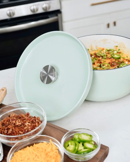 Dutch you love some loaded mashed Potatoes?!!! 
Yesss, please!!! 😋🥔
My favorite part of the holidays is being the hostess with the mostest :) And today I’m showing off my new gorgeous @KitchenAidUSA Enameled Cast Iron Dutch Oven with my mom’s famous loaded mashed potatoes. 
If you know me, you know I love great cookware and KitchenAid is one of my favorite cookware brands because they are designed for better temperature control. 
The KitchenAid®  Enameled Cast Iron 6 Qt. Dutch Oven w/ Self-Basting Lid will make such a great gift, and it’s currently Gifting 30% off now through 12/12 and part of the Gifting Event, only at @potsandpans_com.
#KitchenAidAmbassador #KitchenAid #ad
* Please note that you will be taken to @potsandpans_com, KitchenAid brand's cookware partner website, to complete your purchase. 

#LTKHoliday #LTKGiftGuide #LTKhome
