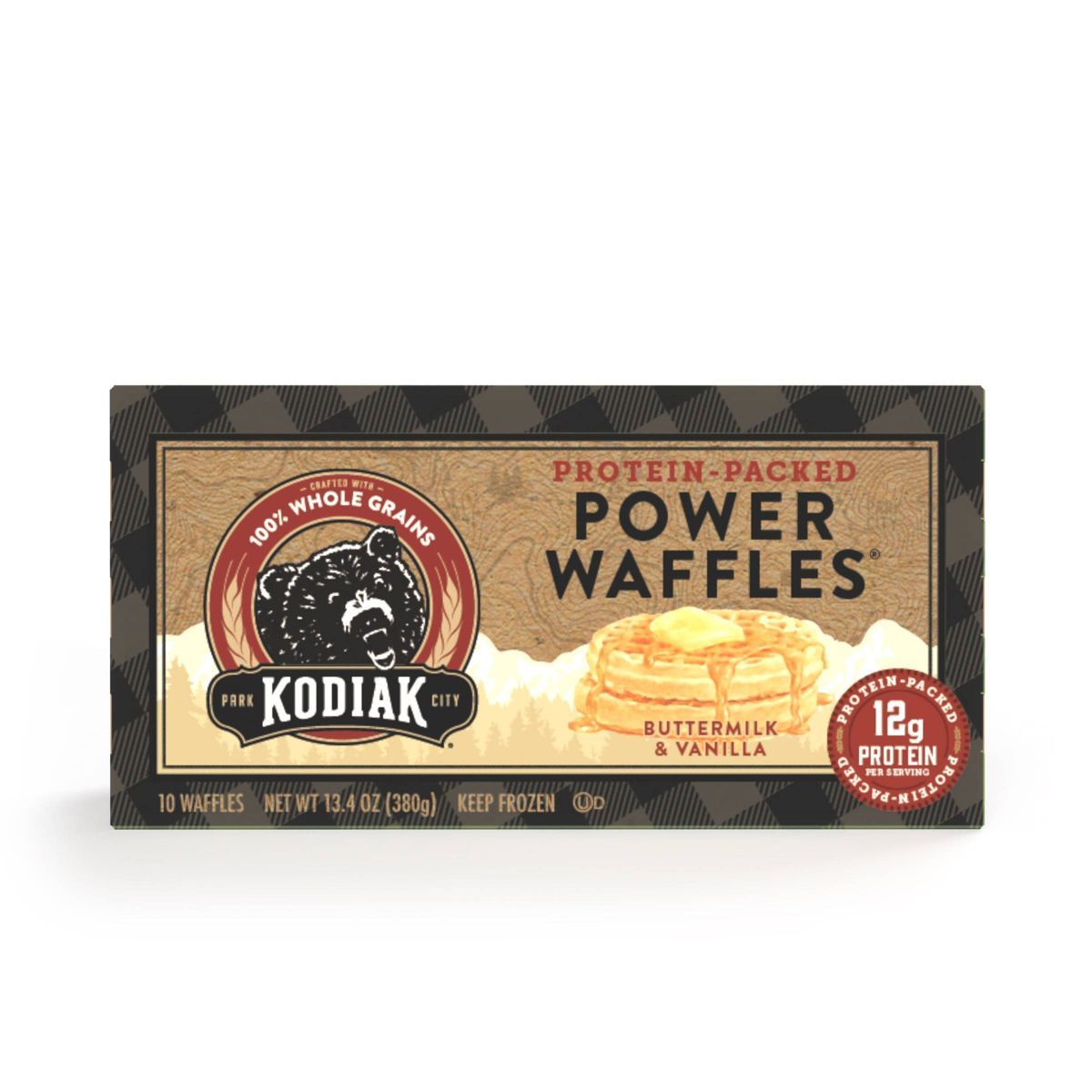 Kodiak  Frozen Power Waffles Buttermilk & Vanilla -13.4oz/10ct | Target