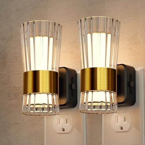Night Light, Night Lights Plug into Wall, Soft White LED Nightlight for Kids, Adjustable Brightness 0-100LM, Dusk to Dawn Sensor, Soft Light for Bedroom, Hallway, Nursery, 2 Pack | Amazon (US)
