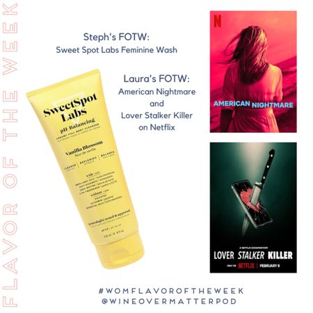 #WOMFlavoroftheWeek • Here were our picks for last week:

⭐️ @authenticallysteph has been using the @sweetspotlabs pH Balancing Full Body Cleanser as a feminine wash for over a year now and loves it. Tune into last week’s episode to hear how many times Steph can say vagina in 60 seconds. 😂

⭐️ @crunchesbeforebrunches shared two @netflix true crime documentaries she recommends: American Nightmare and Lover , Stalker, Killer 

🔗 Links are in our bio, or comment LINK and we will DM you!

👉🏻What was your #flavoroftheweek? We want to hear it in the comments!

#flavoroftheweek #favoriteproducts #sweetspotslab #beautyfinds #netflix #americannightmare #loverstalkerkiller

#LTKbeauty #LTKfindsunder50