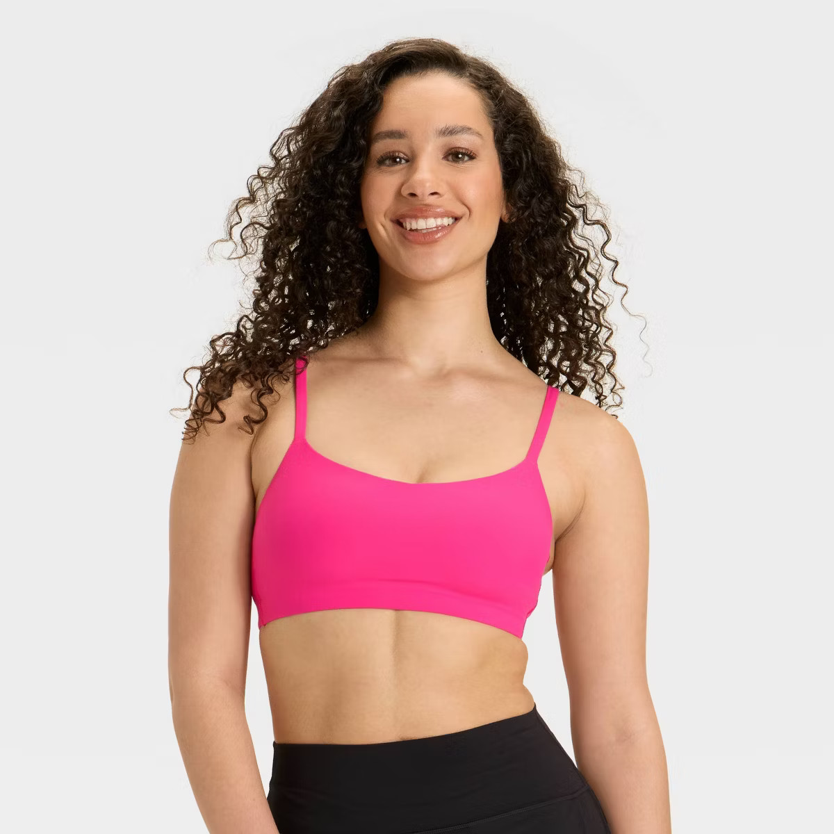Women's Everyday Soft Light Support Strappy Sports Bra - All In Motion™ | Target