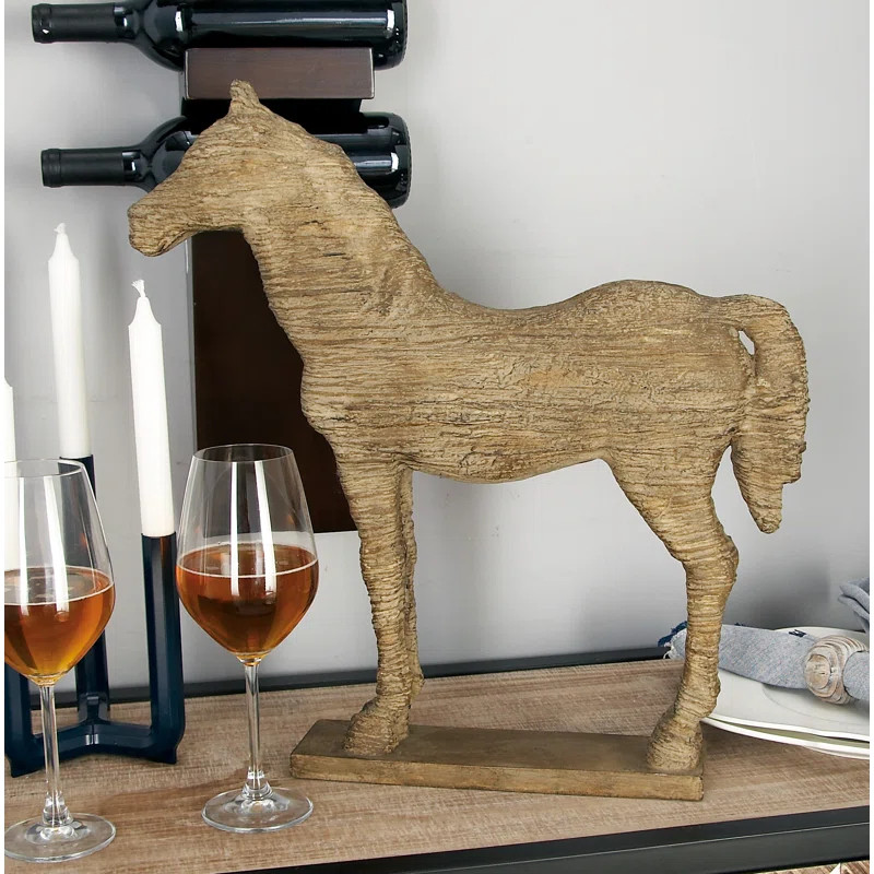 Three Posts™ Polystone Horse Decorative Sculpture & Reviews | Wayfair | Wayfair North America