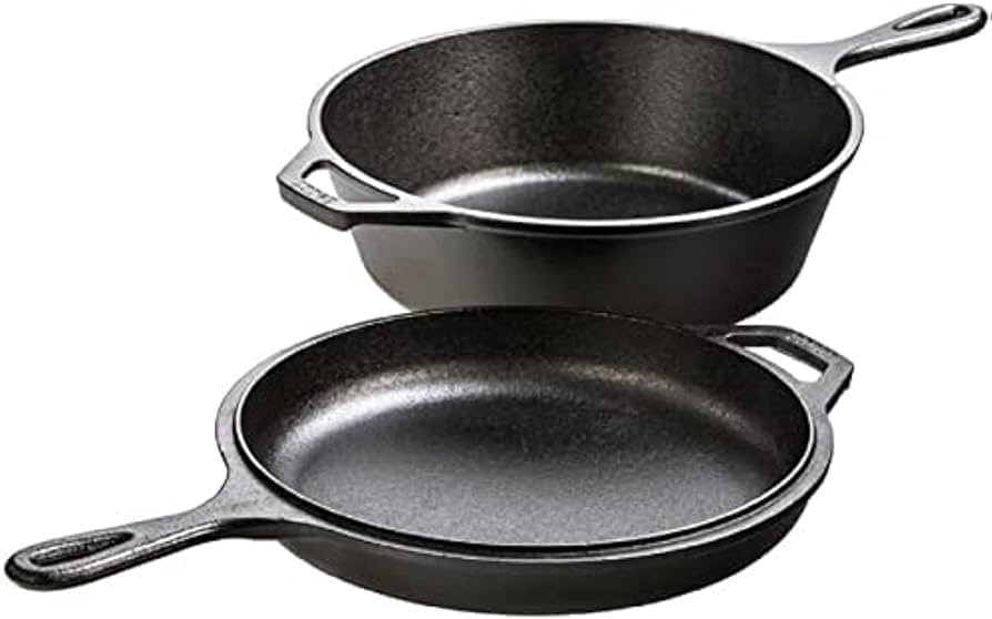 Lodge LCC3 Cast Iron Combo Cooker, Pre-Seasoned, 10.25" -Quart | Amazon (US)