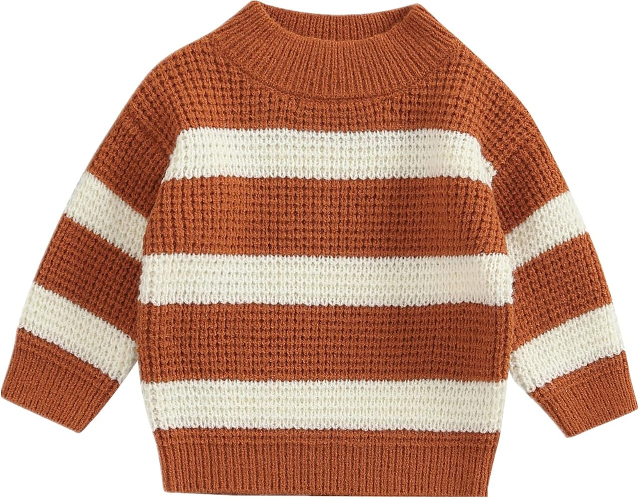 Newborn Infant Baby Girl Sweater Kid Long Sleeve Ruffle Warm Spring Fall Winter Pullover Tops Out... | Amazon (US)