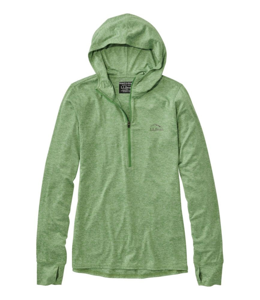 Women's Insect Shield Pro Knit Hoodie Dark Lichen Small, Cotton Polyester L.L.Bean | L.L. Bean