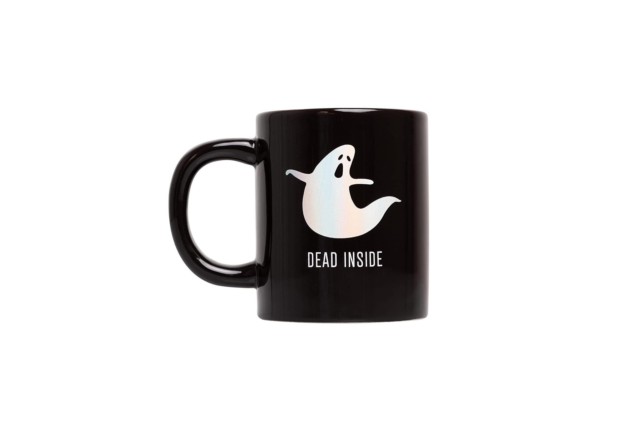 Pearhead "Dead Inside" Incandescent Ghost Halloween Ceramic Coffee Mug, Ghost Coffee Mug, Hallowe... | Amazon (US)