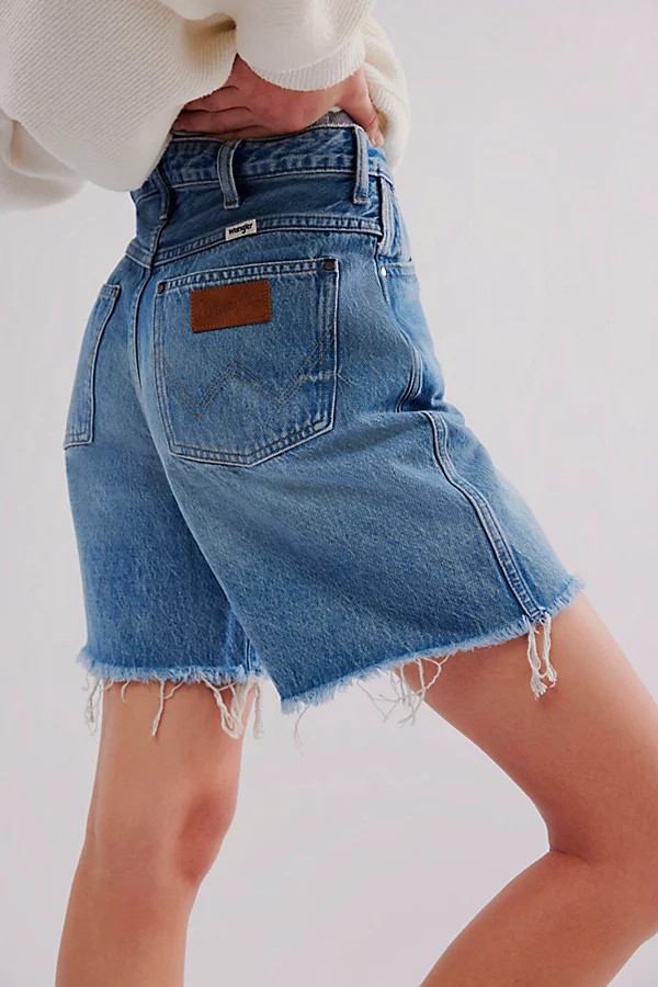 Wrangler Mid-Thigh Cowboy Shorts | Free People (Global - UK&FR Excluded)
