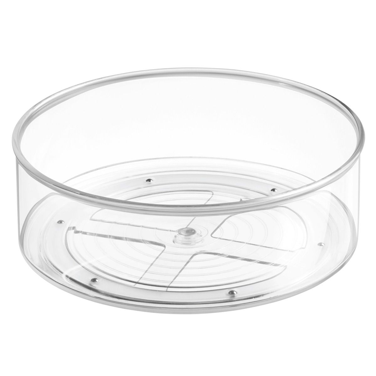 iDESIGN Linus Deep Turntable Clear | The Container Store