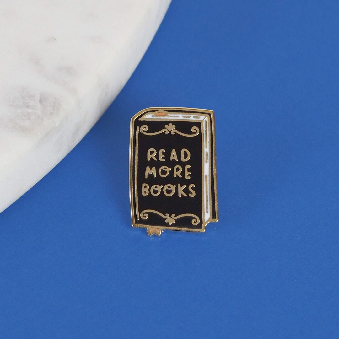 Read More Books Bookish Enamel Pin - Etsy | Etsy (US)
